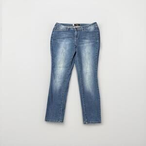 Secrets by David Vered Jeans Womens 14W Blue Denim ‎ Curvy Slim Fit 34x27
